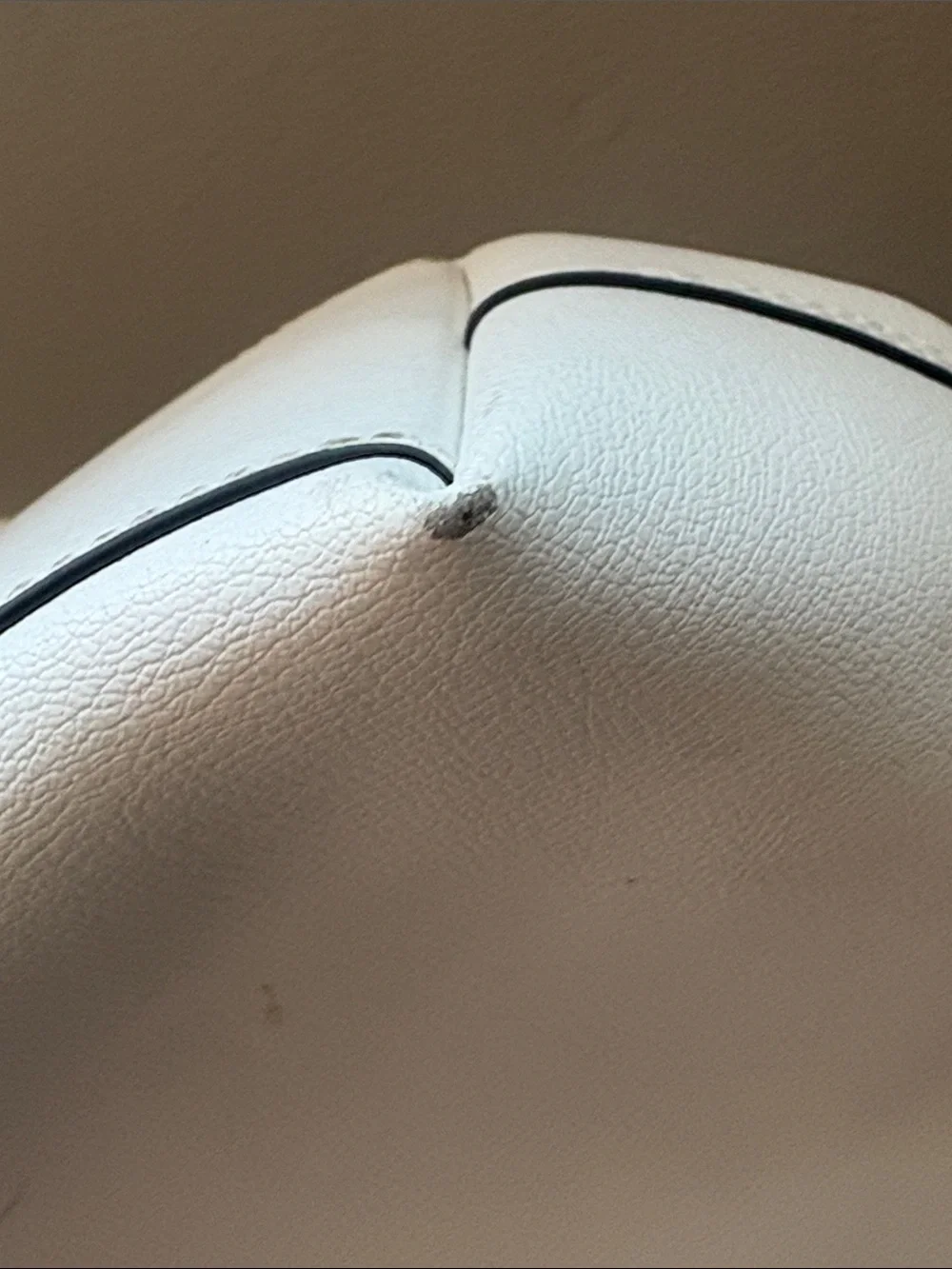 kate spade White Leather Shoulder Tote with Detachable Crossbody Strap